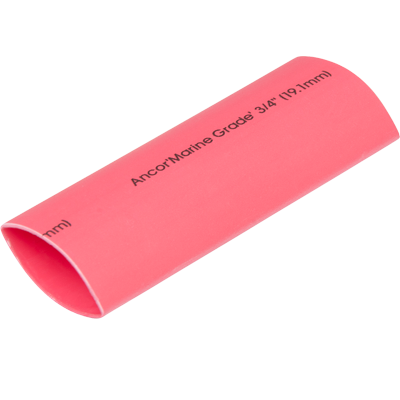 Adhesive Lined Heat Shrink Tube, 3:1 I.D. Shrink Ratio, 3/4 in I.D. Before Shrinking, Red, 48 in