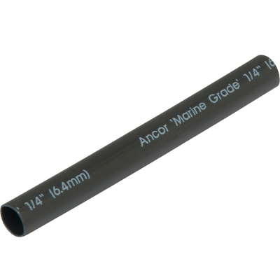 Adhesive Lined Heat Shrink Tube, 3:1 I.D. Shrink Ratio, 1/4 in I.D. Before Shrinking, Black, 48 in