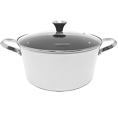 Picture of Starfrit STF-060925-002-0000 7.2 Qt The Rock Stock Pot&#44; White