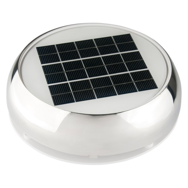 3 in. Day & Night Solar Vent, Stainless Steel