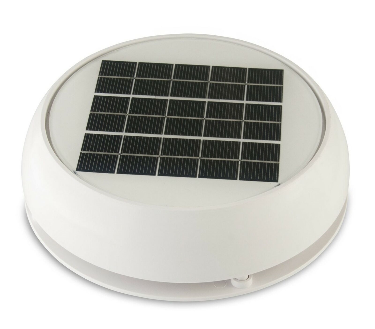 4 in. Day & Night Solar Vent, White