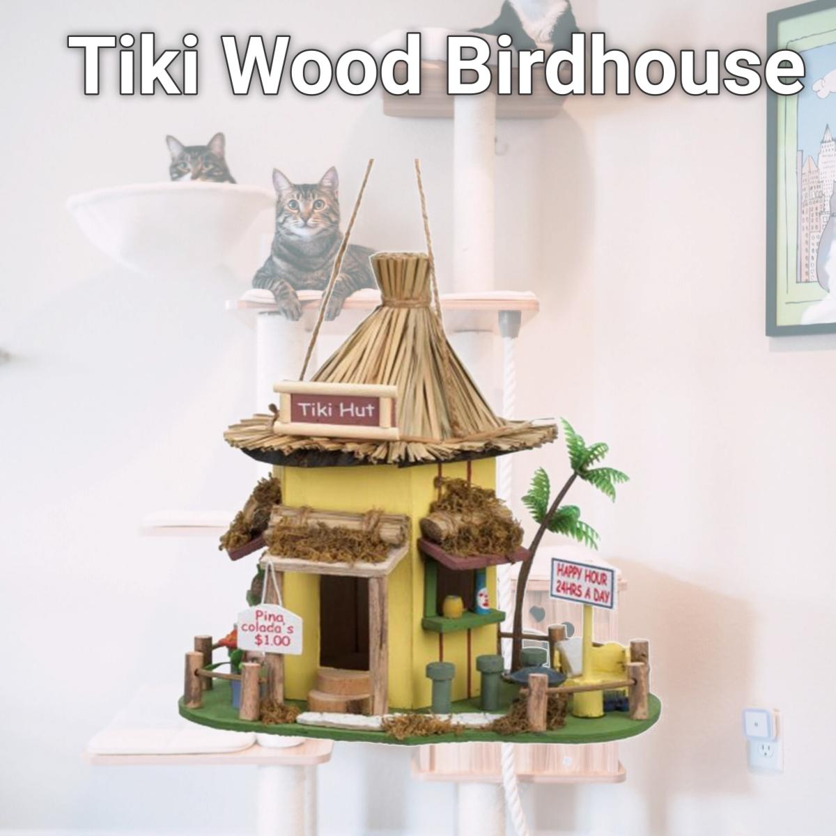 Picture of Home Locomotion  Tiki Wood Birdhouse