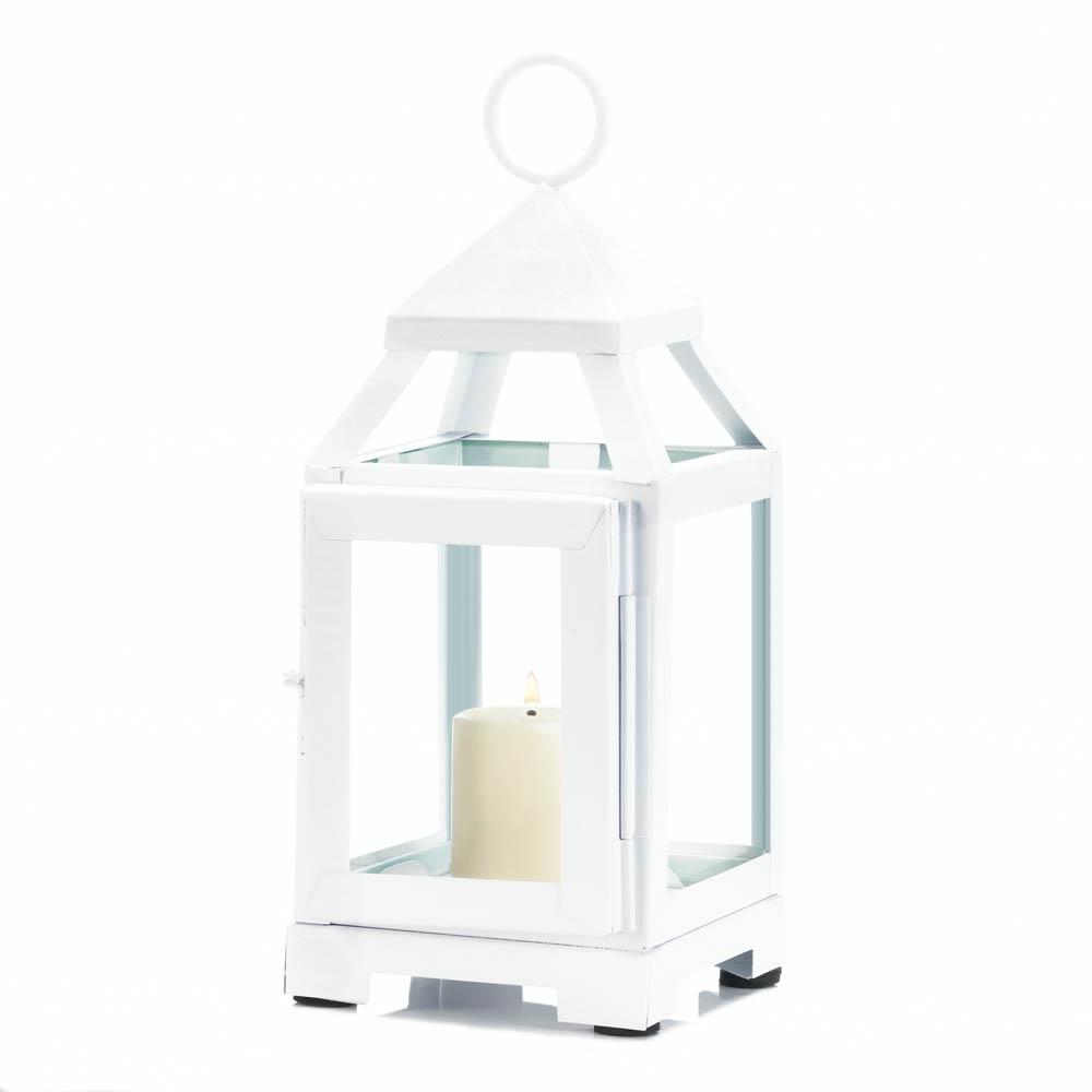 Picture of Gallery of Lighting 10018086 Mini Contemporary Candle Lantern&#44; White