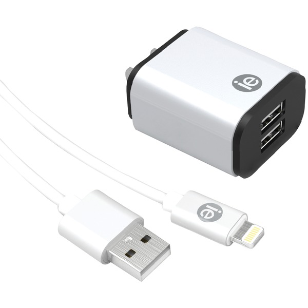 Picture of Iessentials RA50705 4 ft. 2.4A USB Wall Charge with Lightning to USB-A Cable