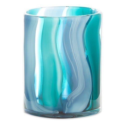 Picture of Accent Plus 10019134 Cylinder Glass Vase&#44; Blue - Small