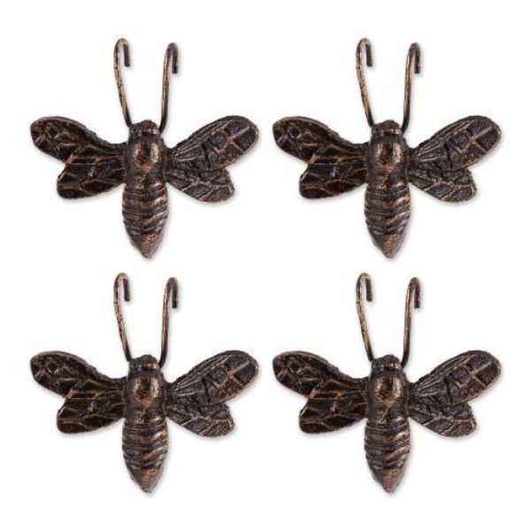 Picture of Accent Plus 4506267 Bee Cast Iron Pot Hanger&#44; Bronze - Set of 4