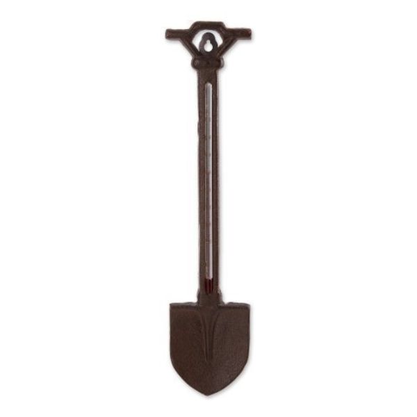 Picture of Accent Plus 4506289 Garden Shovel Cast Iron Thermometer&#44; Brown