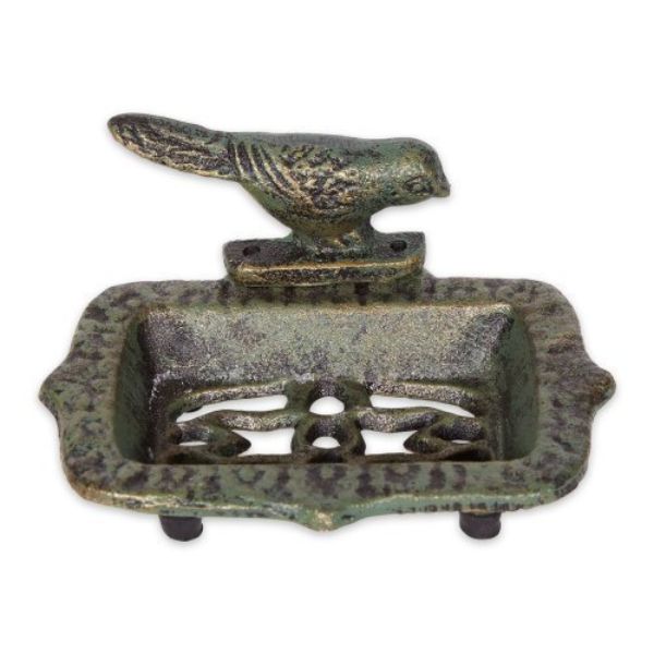 Picture of Accent Plus 4506487 Songbird Cast Iron Soap Dish, Green
