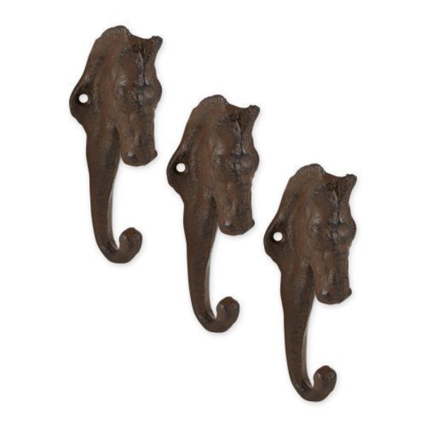 Picture of Accent Plus 4506576 Horse Wall Hook&#44; Brown - Set of 3