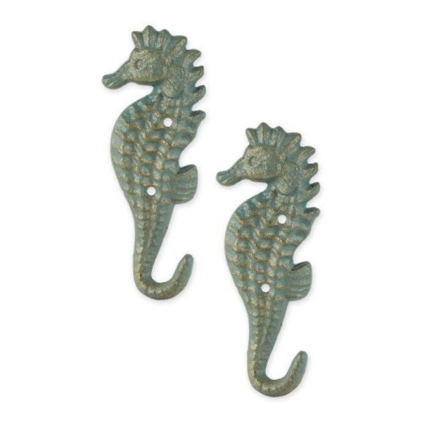 Picture of Accent Plus 4506579 Seahorse Wall Hook&#44; Green - Set of 2