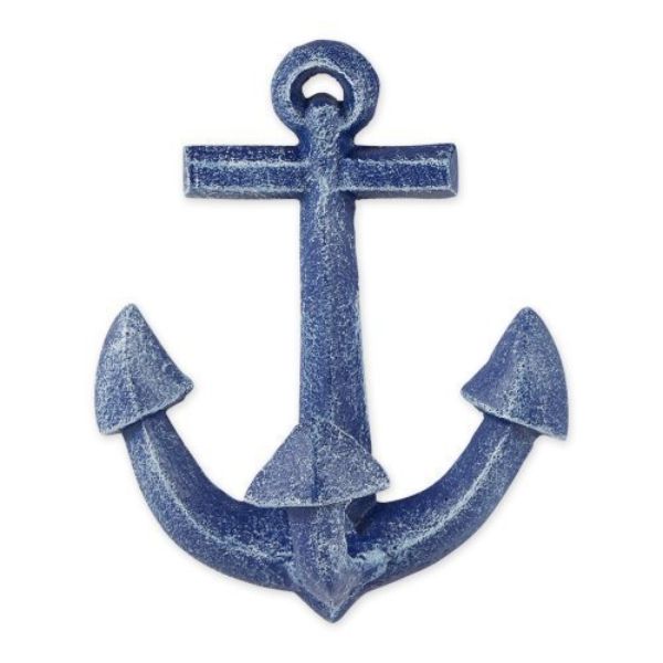 Picture of Accent Plus 4506580 Cast Iron Anchor Wall Hook&#44; Blue
