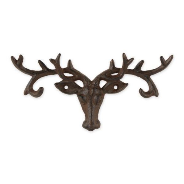Picture of Accent Plus 4506582 Cast Iron Buck Wall Hook, Brown