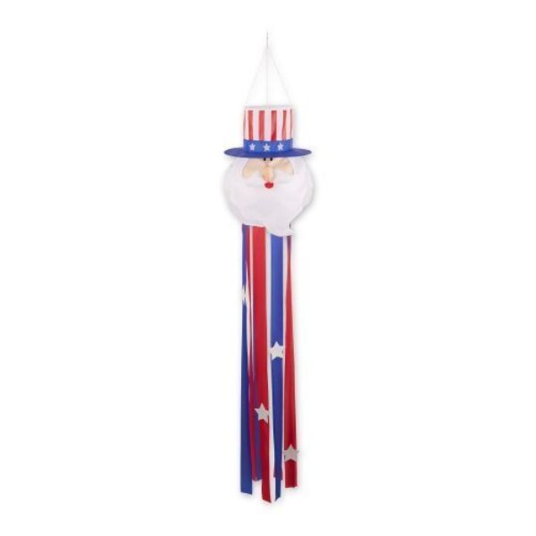 Picture of Accent Plus 4506753 Uncle Sam Garden Decor Windsock&#44; Red & Blue