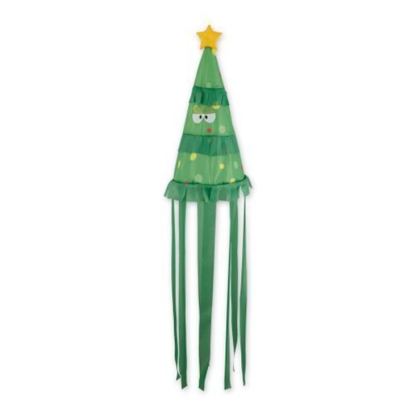 Picture of Accent Plus 4506756 Christmas Tree Garden Decor Windsock&#44; Yellow & Green