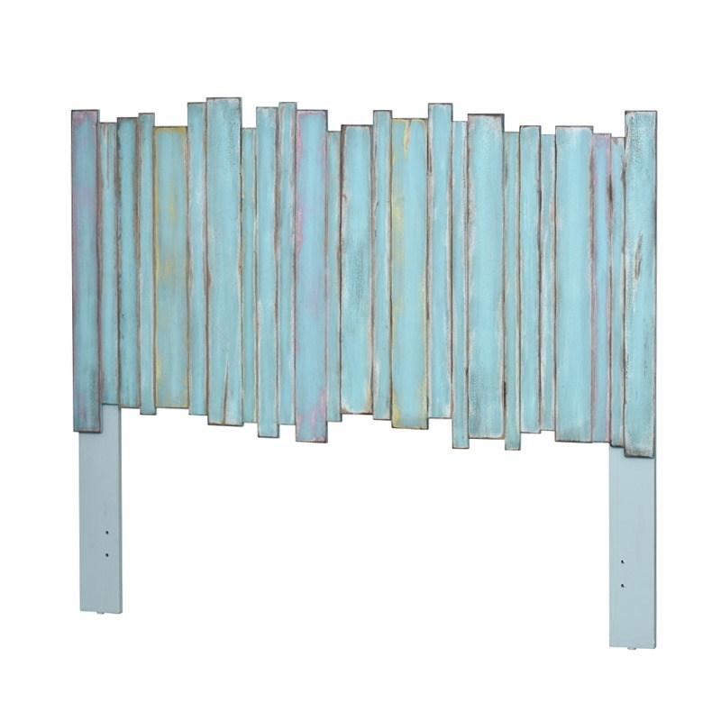 Picture of Sea Winds B78240-BLEUDIST 56 x 65 x 2 in. Picket Fence Queen Headboard, Blue