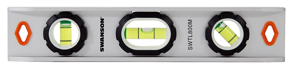 Picture of Swanson SWTL800M 9 in. Magnetic Extruded Aluminum Torpedo Level