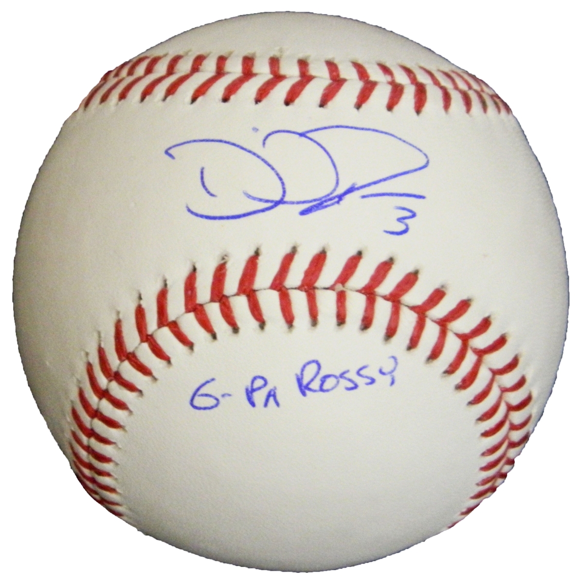 David Ross Signed Rawlings Official MLB Baseball with G-Pa Rossy