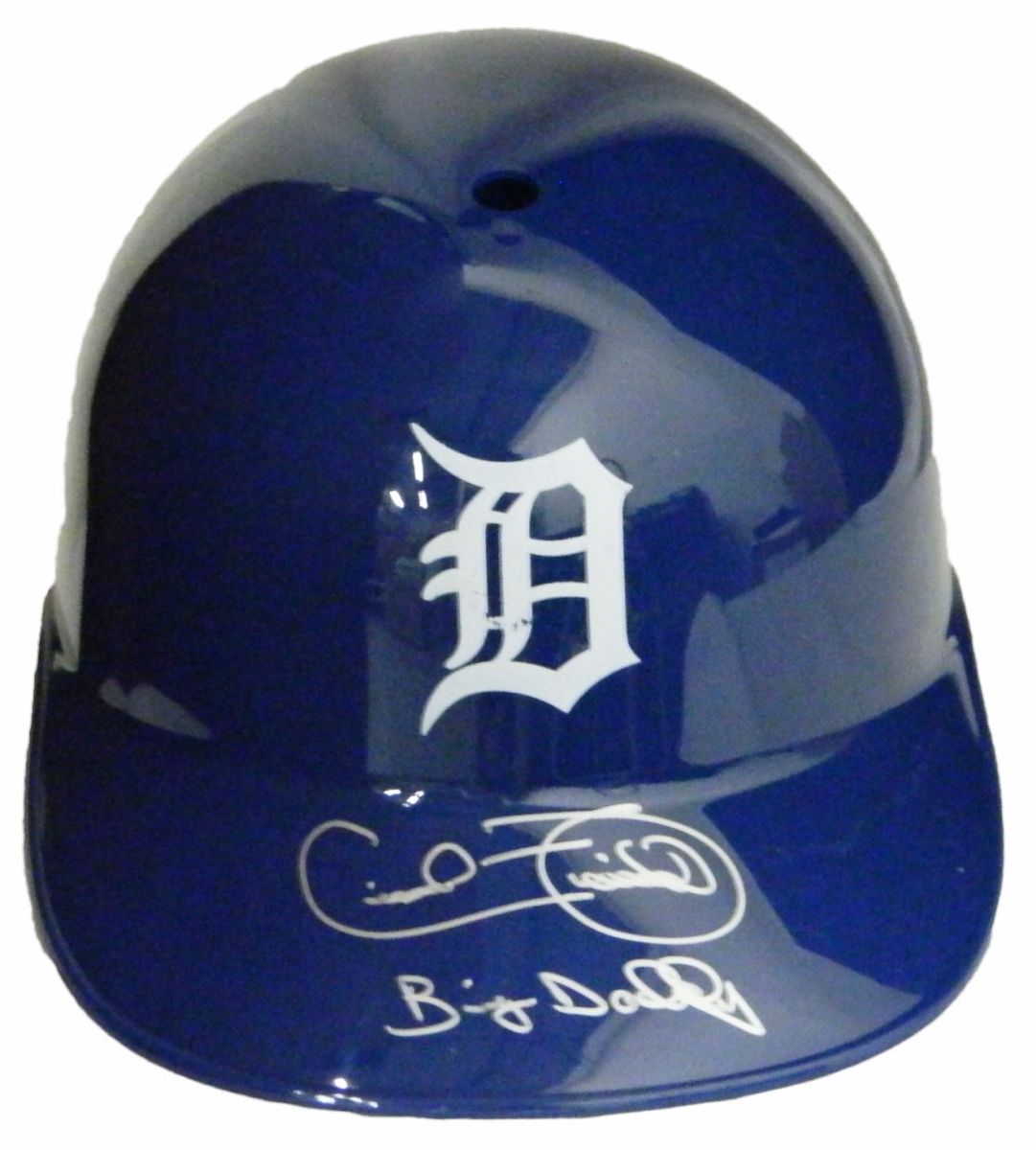 Picture of Schwartz Sports Memorabilia FIEBTH102 Cecil Fielder Signed Detroit Tigers Replica Batting Helmet with Big Daddy