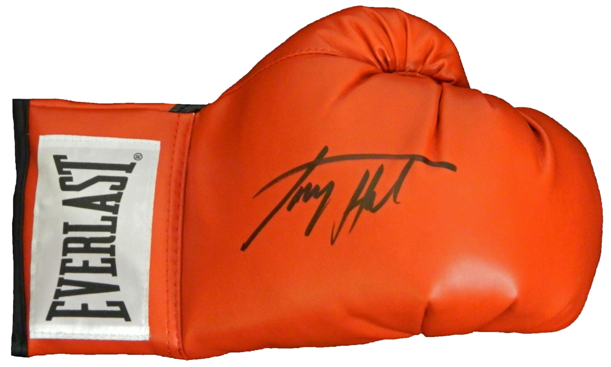 Larry Holmes Signed Everlast Red Boxing Glove