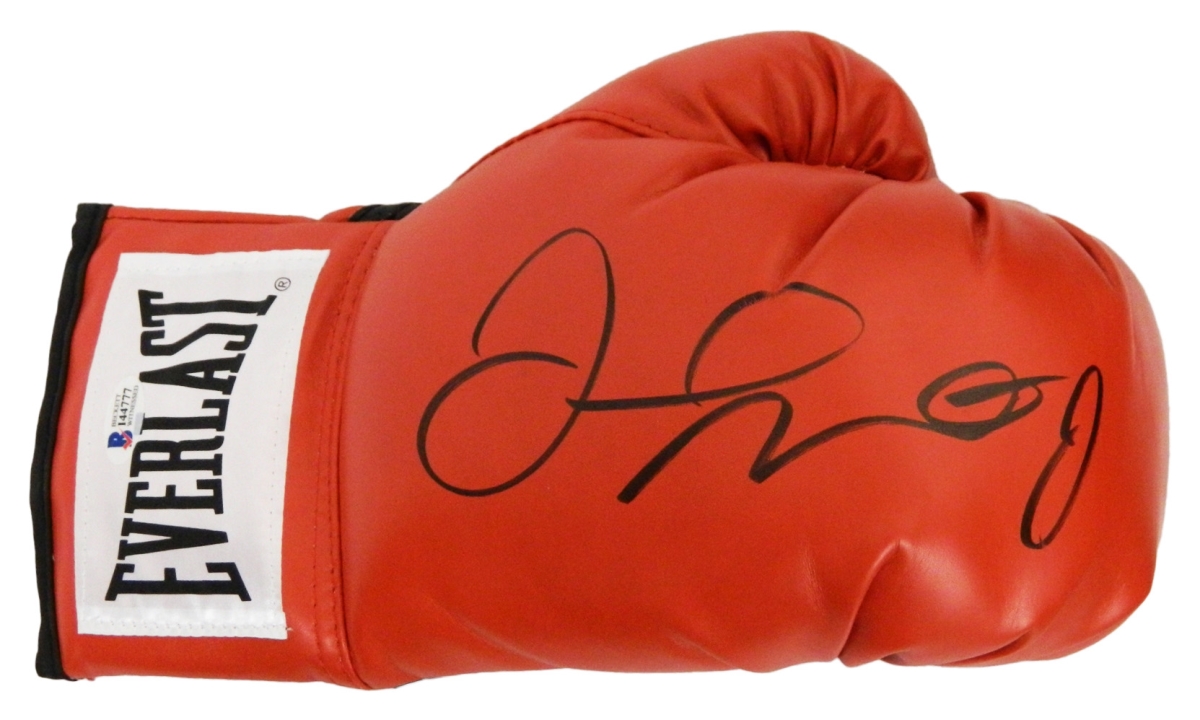 MAYGLV500 Floyd Mayweather Jr. Signed Everlast Boxing Glove, Red