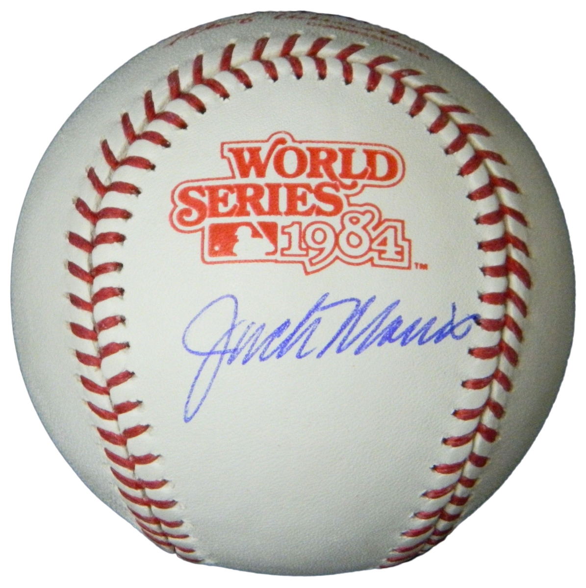 MORBSB109 Jack Morris Signed Rawlings Official 1984 World Series Baseball