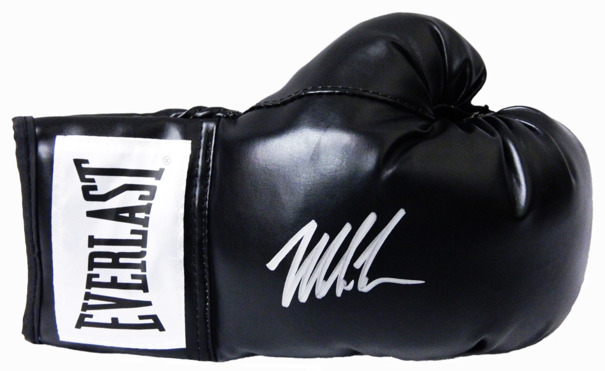 Picture of Schwartz Sports Memorabilia TYSGLV506 Mike Tyson Signed Everlast Full Size Boxing Glove, Black