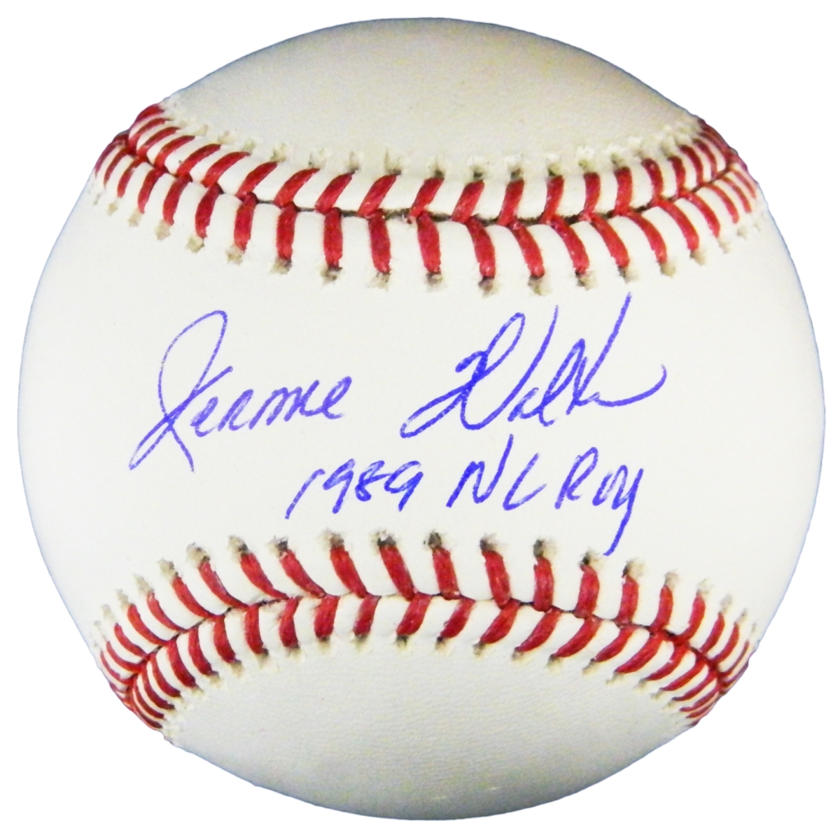 WALBSB100 Jerome Walton Signed Rawlings Official MLB Baseball with 1989 Roy National League
