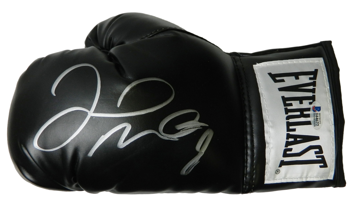 MAYGLV501 Floyd Mayweather Jr. Signed Everlast Black Boxing Glove