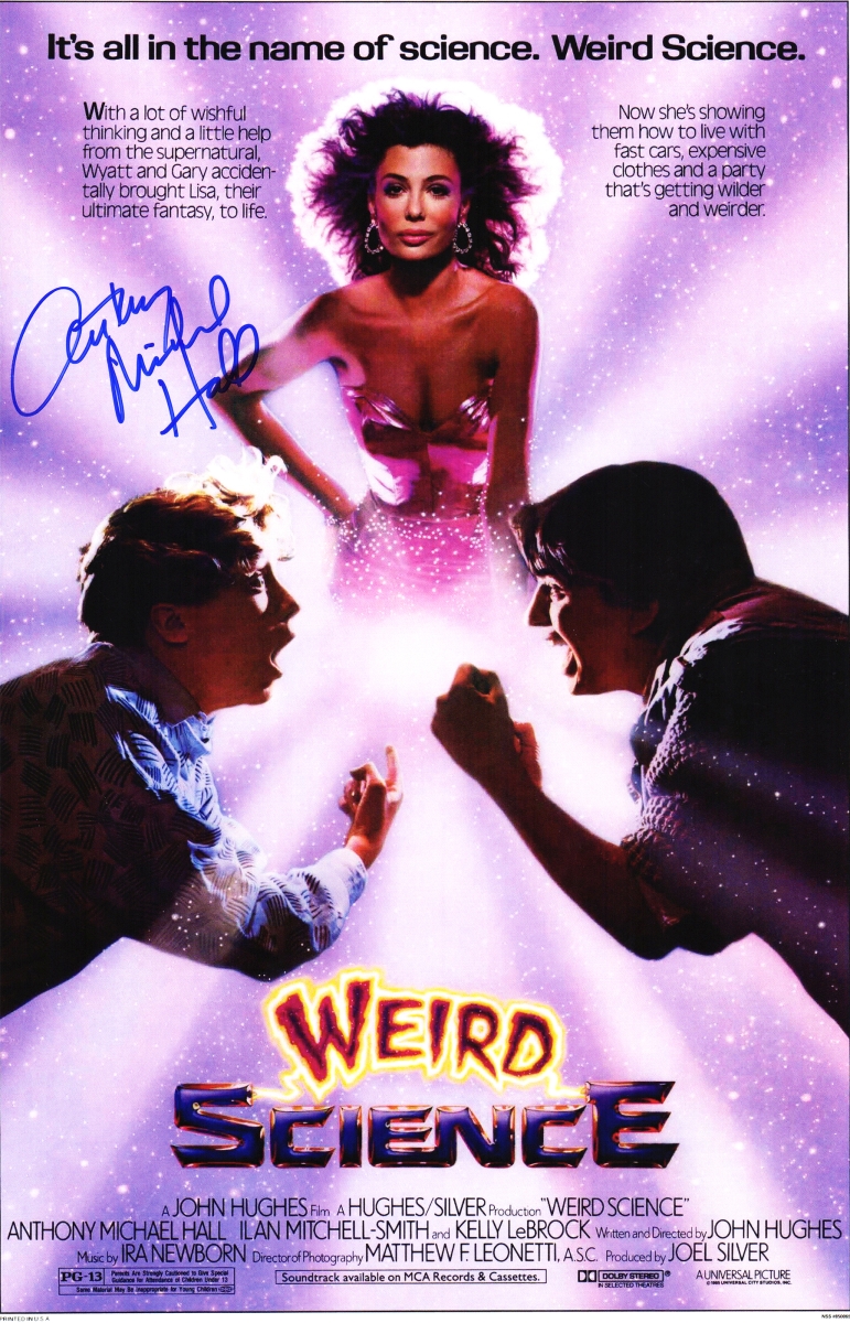 Picture of Schwartz Sports Memorabilia HALPST502 Anthony Michael Hall Signed Weird Science 11 x 17 in. Movie Poster