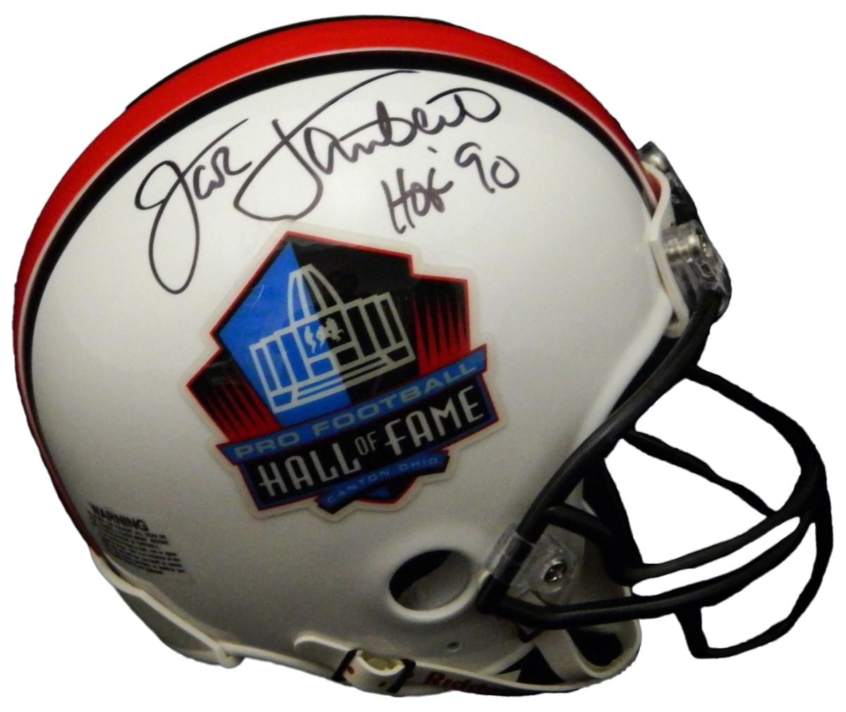 Larry Brown Signed Dallas Cowboys Eclipse Black Matte Riddell Full Size  Speed Helmet w/SB XXX