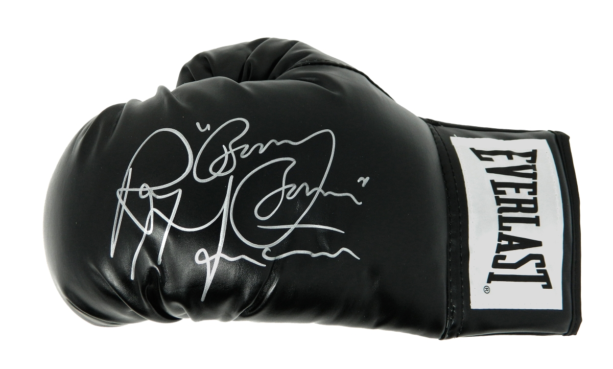 Ray Mancini Signed Everlast Black Boxing Glove with Boom Boom