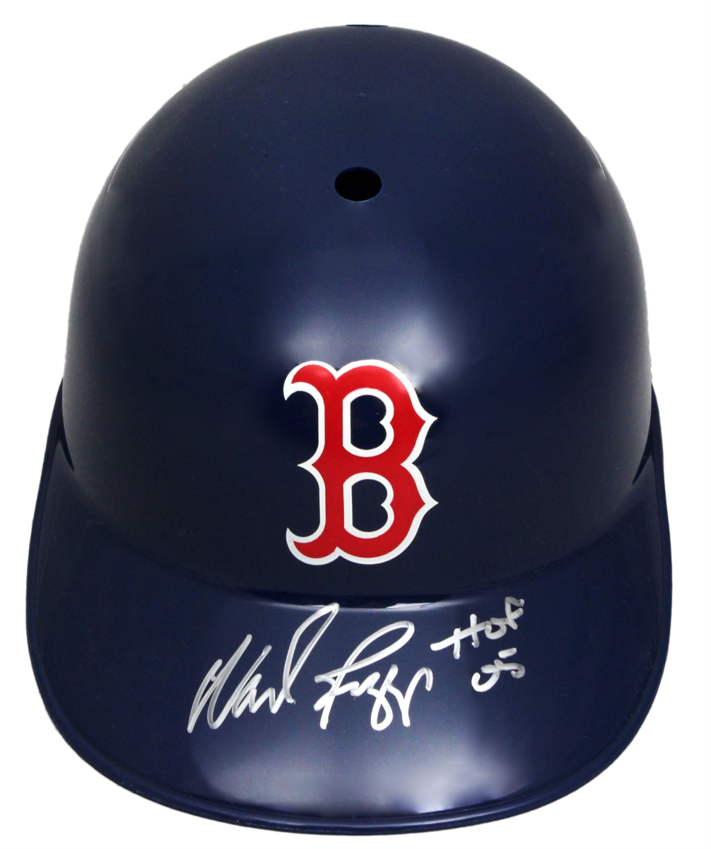 Picture of Schwartz Sports Memorabilia BOGBTH100 Wade Boggs Signed Boston Red Sox Replica Batting Helmet with HOF05