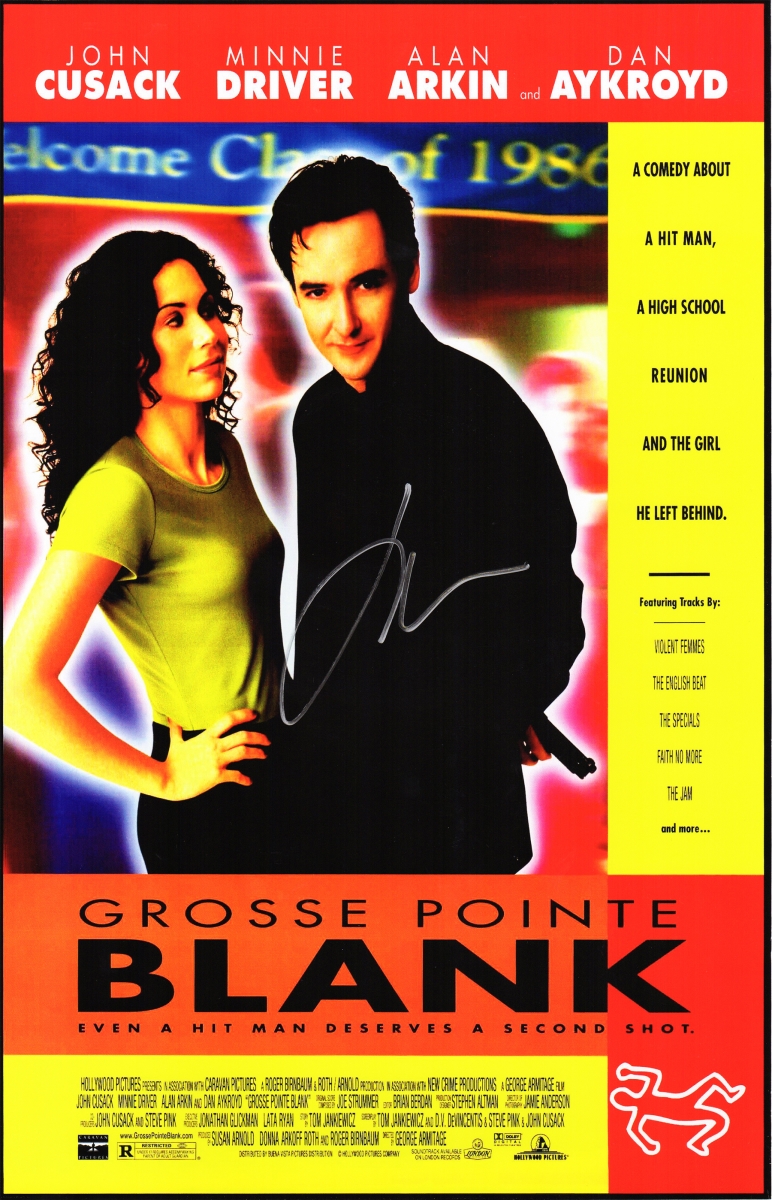 Picture of Schwartz Sports Memorabilia CUSPST502 John Cusack Signed Grosse Pointe Blank 11 x 17 in. Movie Poster