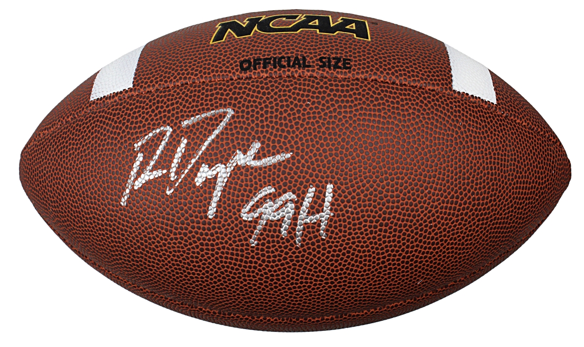 DAYFTB301 Ron Dayne Signed Wilson NCAA Full Size Composite Football with 99H