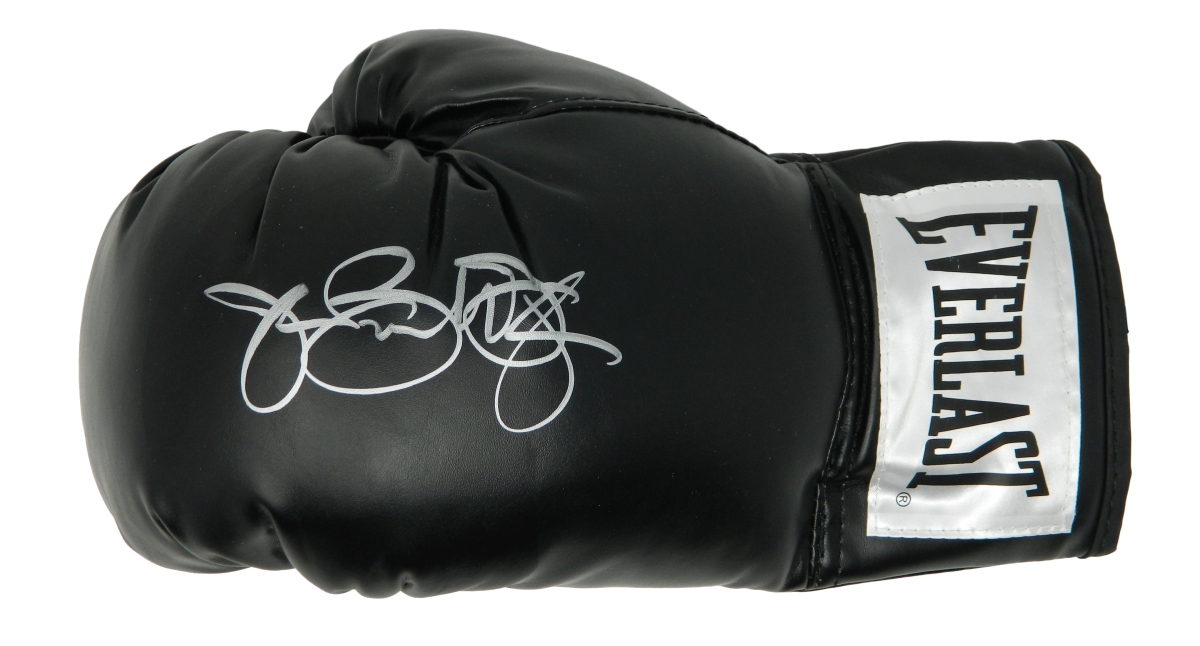 James Buster Douglas Signed Everlast Black Boxing Glove
