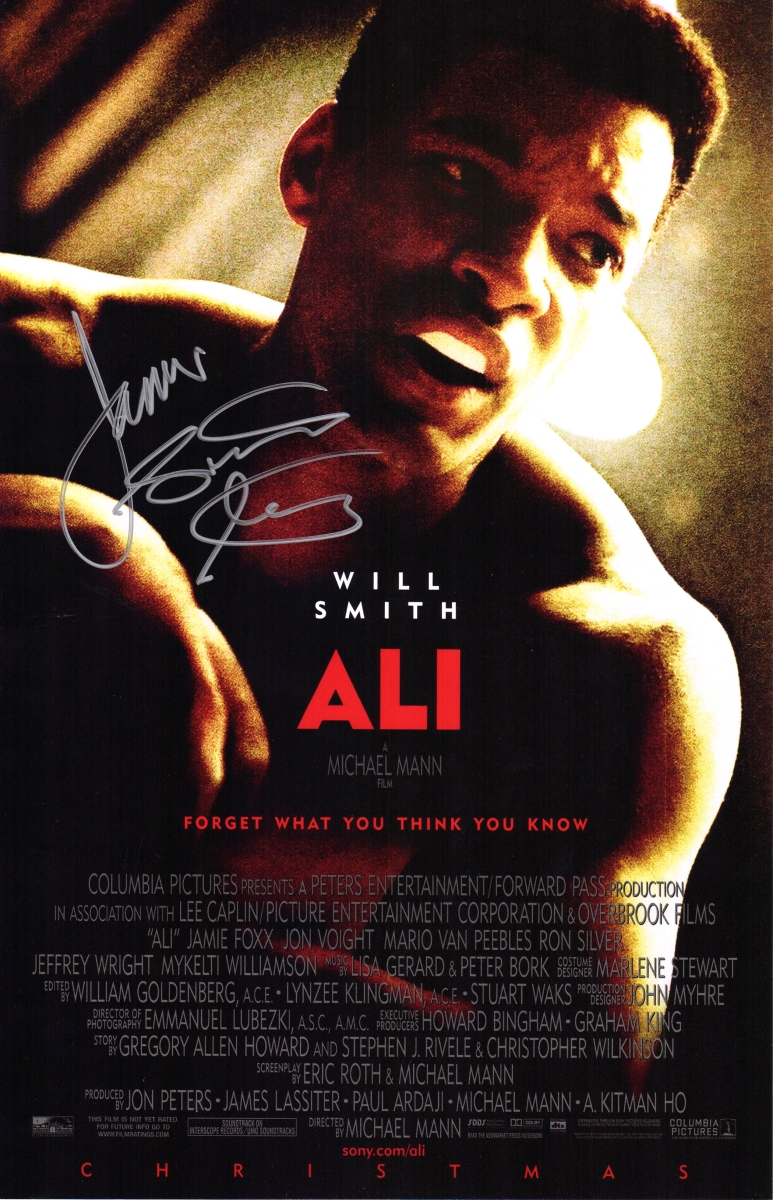 Picture of Schwartz Sports Memorabilia TONPST500 James Toney Signed Ali 11 x 17 in. Movie Poster with Lights Out