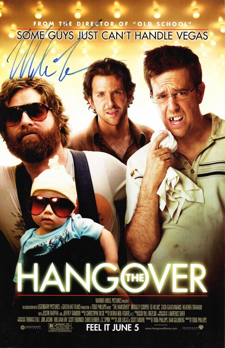 Picture of Schwartz Sports Memorabilia TYSPST501 Mike Tyson Signed the Hangover 11 x 17 in. Movie Poster