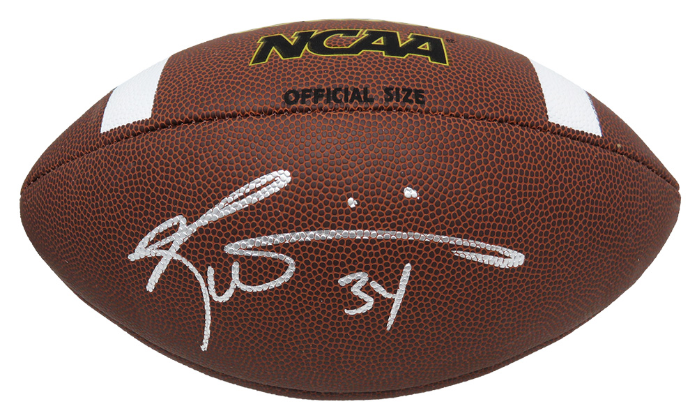 WILFTB321 Ricky Williams Signed Wilson NCAA Full Size Football
