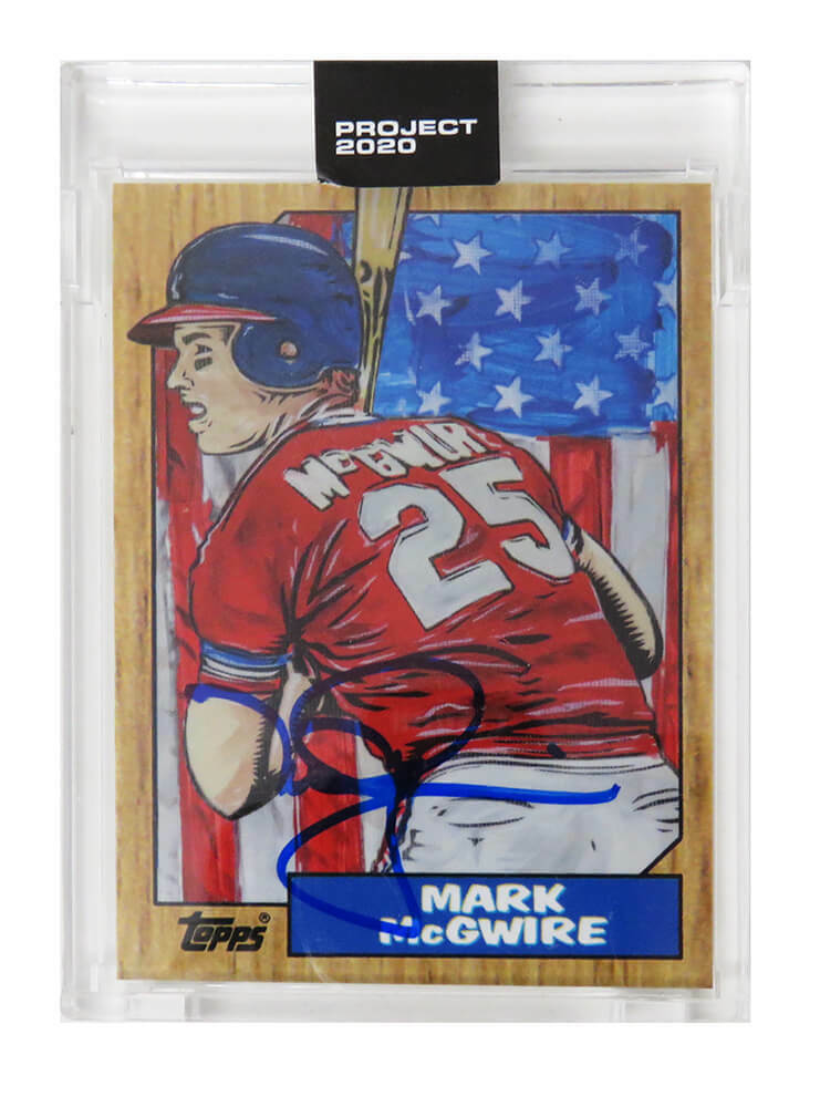 MCGCAR110 MLB Oakland Athletics Mark McGwire Signed Topps Project 2020-2020 No. 81 Base Ball Cards - Blake Jamieson - Artist