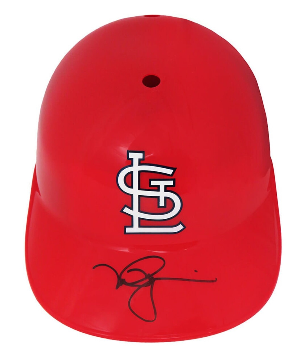 Picture of Schwartz Sports Memorabilia MCGBTH100 MLB St Louis Cardinals Mark McGwire Signed Replica Souvenir Batting Helmet
