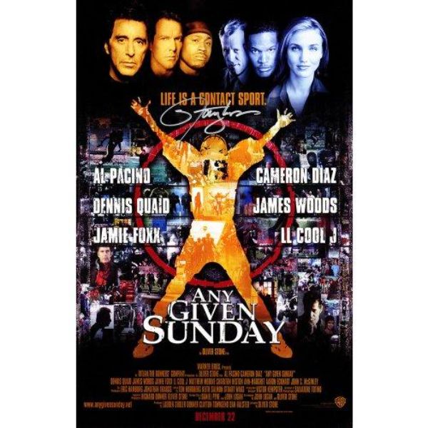 Picture of Schwartz Sports Memorabilia TAYPST300 11 x 17 in. Lawrence Taylor Signed Any Given Sunday Movie Poster