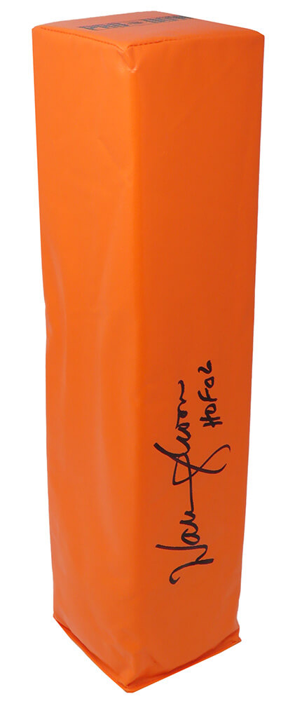 Picture of Schwartz Sports Memorabilia MOOPYL300 Warren Moon Signed Endzone Football Pylon withHOF 06&#44; Orange