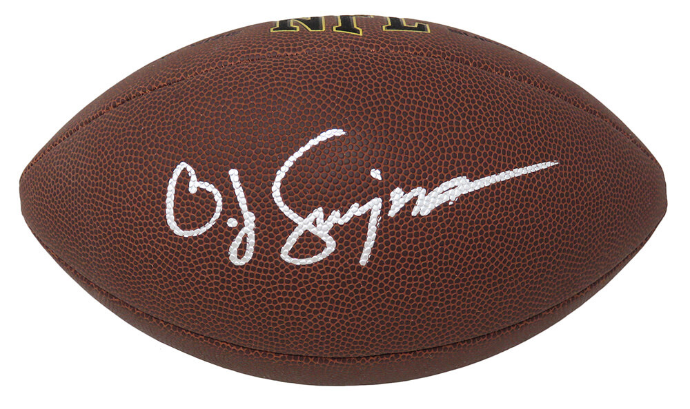 SIMFTB331 OJ Simpson Signed Wilson Super Grip Full Size NFL Football