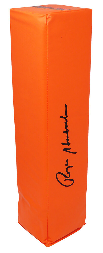 Roger Staubach Signed Endzone Football Pylon, Orange