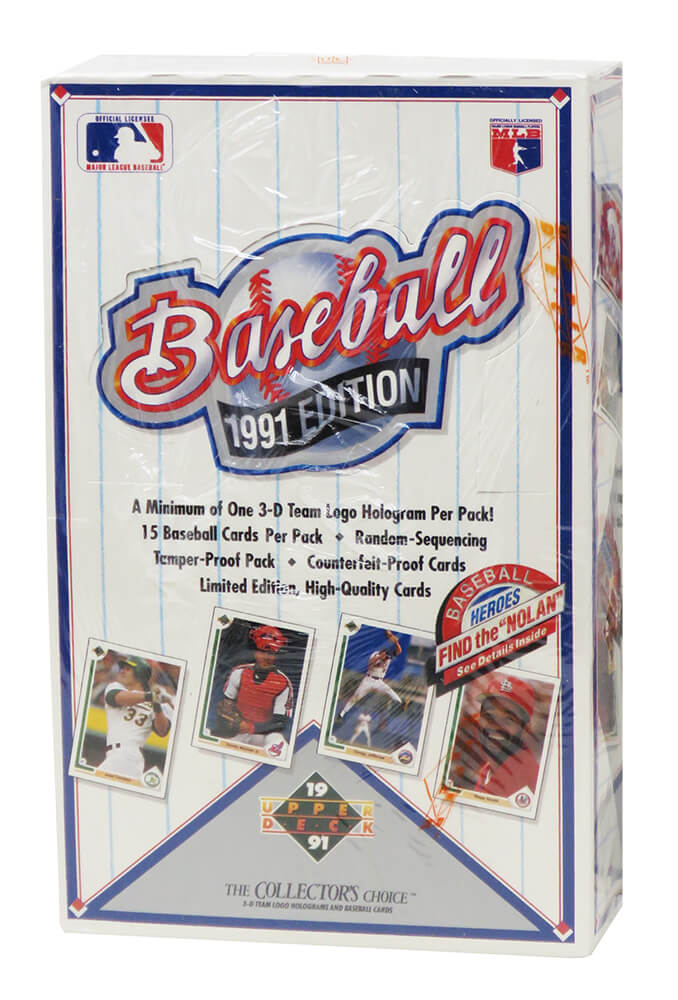 Picture of Schwartz Sports Memorabilia BX191UWF1 1991 Upper Deck Baseball Low Series Factory Sealed Wax Box&#44; Pack of 36