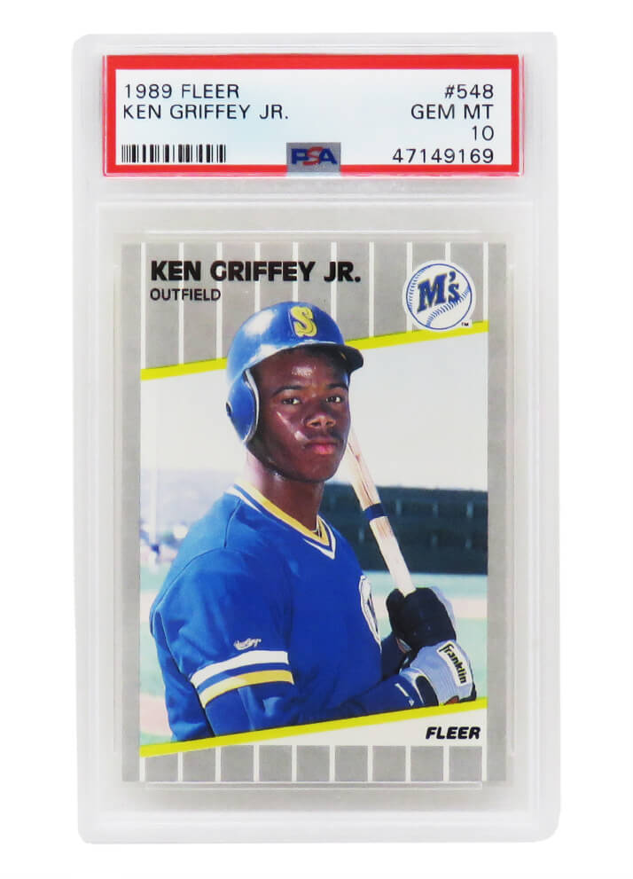 Ken Griffey Jr Seattle Mariners 1989 Fleer Baseball No.548 RC Rookie Card - PSA 10 Gem Mint -  Schwartz Sports Memorabilia, SC477703