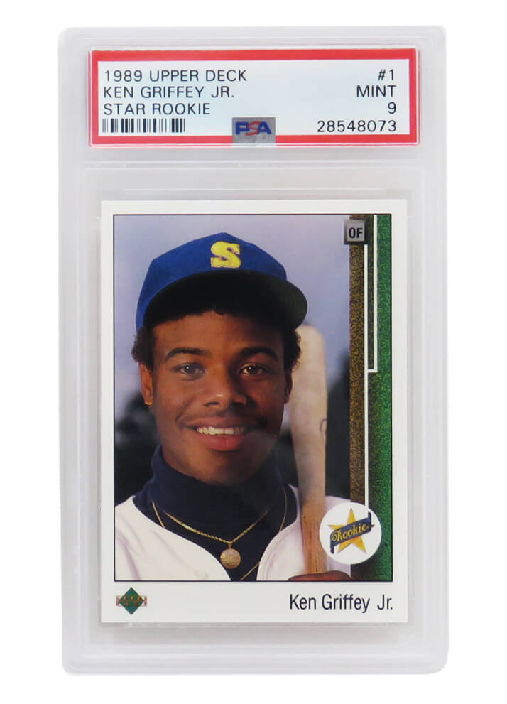 Ken Griffey Jr Seattle Mariners 1989 Upper Deck Baseball No.1 RC Rookie Card - PSA 9 Mint -  Schwartz Sports Memorabilia, SC477704