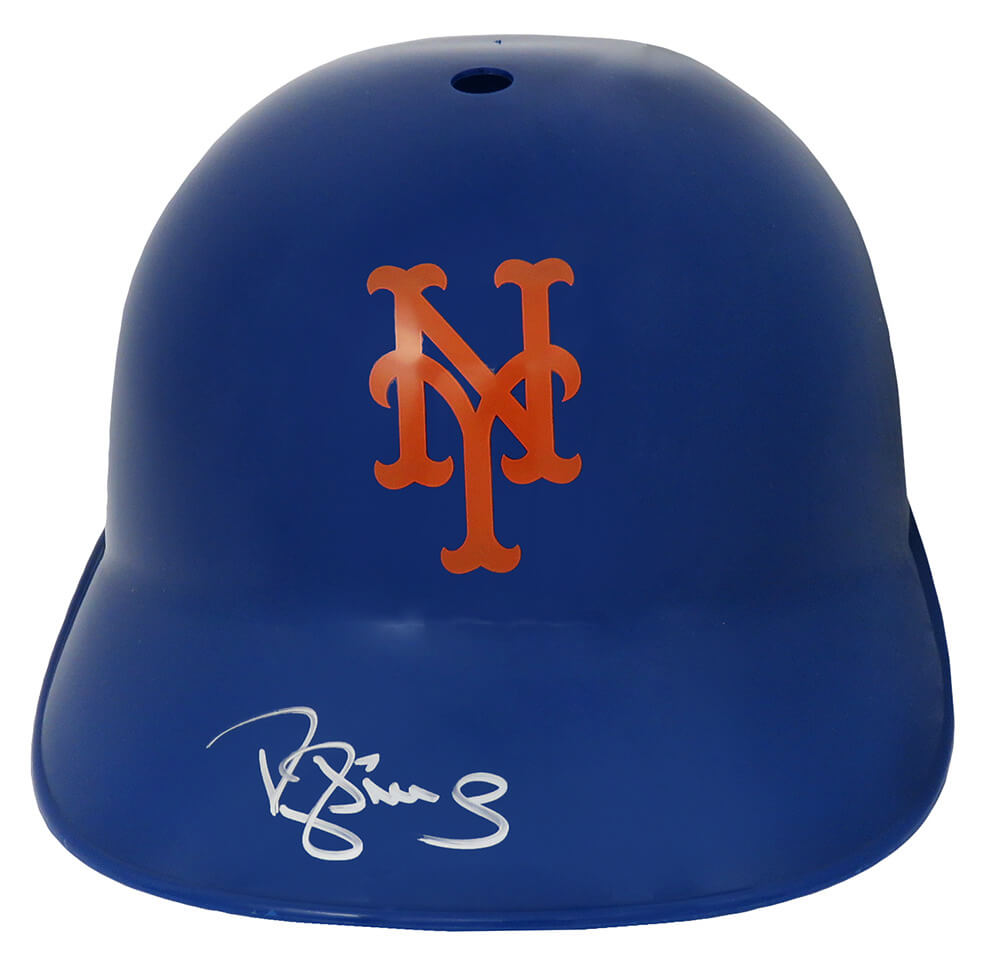 Picture of Schwartz Sports Memorabilia STRBTH101 Darryl Strawberry Signed New York Mets Replica Souvenir Batting Helmet