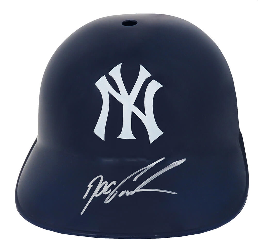 GOOBTH101 Dwight Doc Gooden Signed New York Yankees Souvenir Replica Batting Helmet