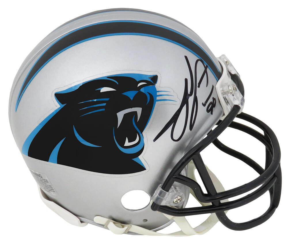 PEPMIN300 Julius Peppers Signed Carolina Panthers Riddell Mini Helmet